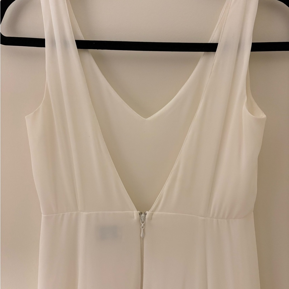 Show Me Your MuMu White Maxi Bridal Shower Rehearsal Dress | Formal | Event - Picture 8 of 13